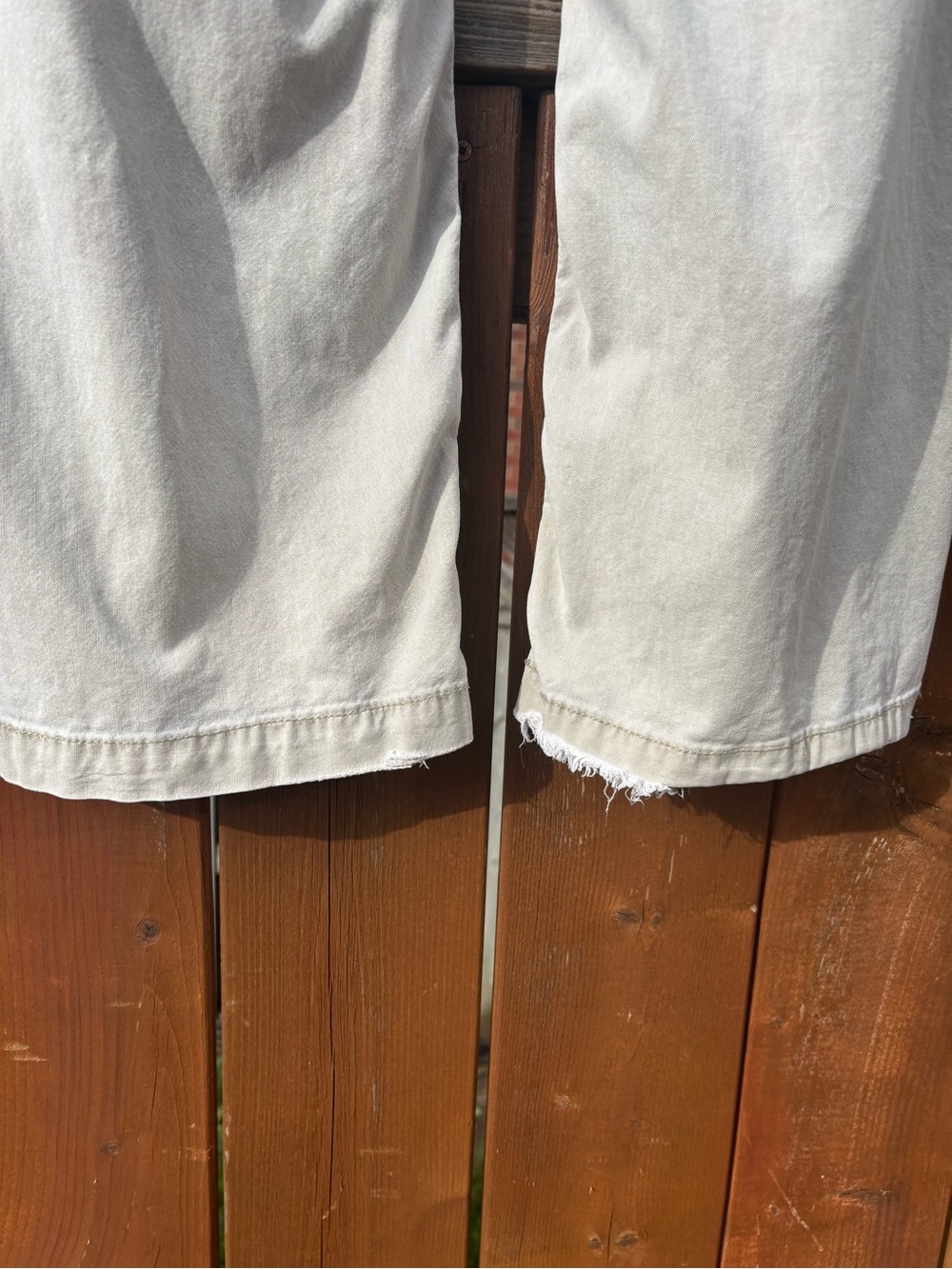 American Eagle Beige Wide-Leg Cargo Pants Ladies sz 6 Y2K Lyocell streetwear 90s - Picture 6 of 15